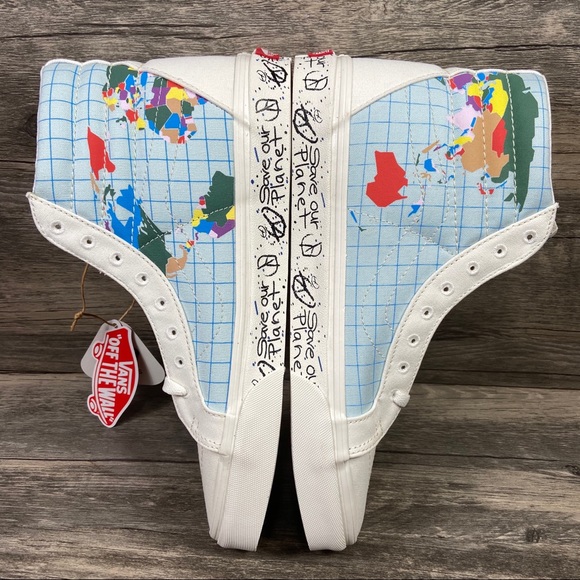 New Vans Sk8-Hi Reissue Save Our Planet Shoes - Picture 5 of 10